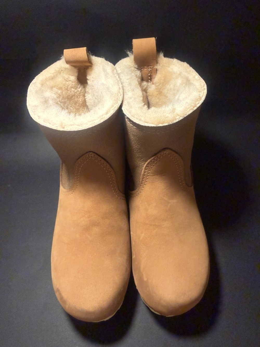 No. 6 5” Honey Aviator Shearling-Lined Tan Boots EU 37. Sold out.